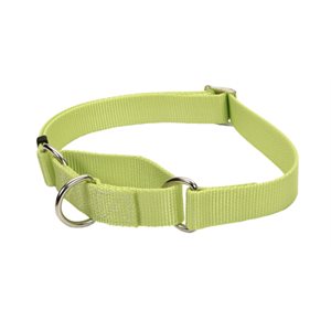 COLLIER MARTINGALE TISSU 3 / 4" x 14-20" - LIME
