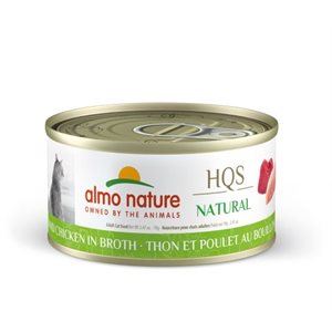 ALMO HQS NATURAL CHAT THON & POULET - 70 G