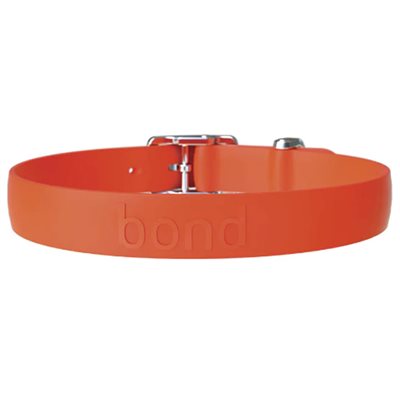 BOND PET COLLIER XS 9"-11" - TANGERINE